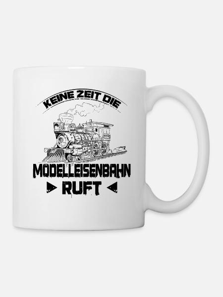 Modelleisenbahn - Tasse - Weiß