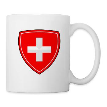 Coat of arms Switzerland Emblem - Mug - white - Right