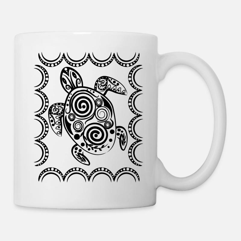 Maori Schildkröte - Tasse - Weiß