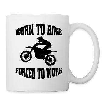 Cadeau Moto Motocross Cyclomoteur Motocycliste - Mug blanc - blanc - Droite