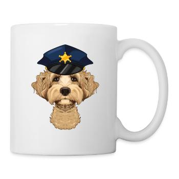 Police Labaradoodle Canine Handler I Police Dog I - Mug - white - Right