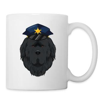 Police Newfoundland Canine Handler I Police Dog I - Mug - white - Right