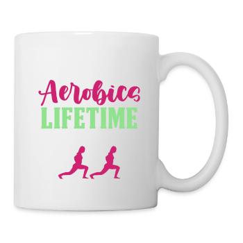team aerobic mitglied - Tasse - Weiß - Rechts