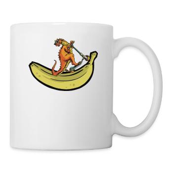 Scooter Dinosaur Skater Ramp Scooter - Mug - white - Right