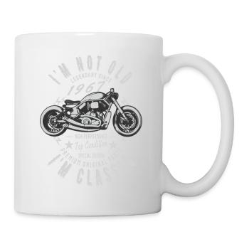 Je ne suis pas vieux, je suis classique. Légendaire depuis 1967. - Mug blanc - blanc - Droite