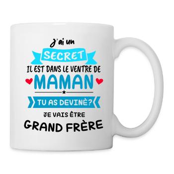 J'ai un SECRET. Il est dans le ventre de MAMAN - Mug blanc - blanc - Droite