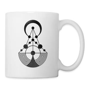 Kornkreis Sacred Geometry Alien Talks - Tasse - Weiß - Rechts