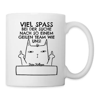 Abschiedsgeschenk Abschied Neuer Job Jobwechsel - Tasse - Weiß - Rechts