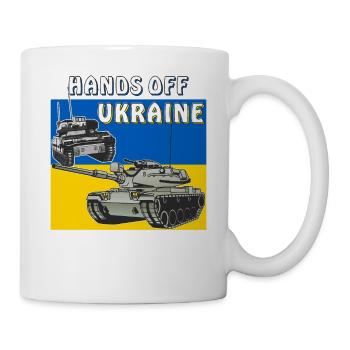 HANDS OFF UKRAINE - Tasse - Weiß - Rechts
