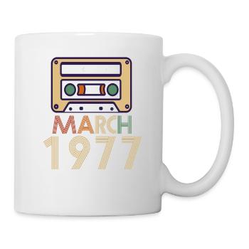 45th birthday gift March 1977 - Mug - white - Right