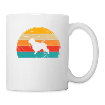 Cocker Spaniel Hund Hundeliebhaber Retro Geschenk - Tasse - Weiß - Rechts