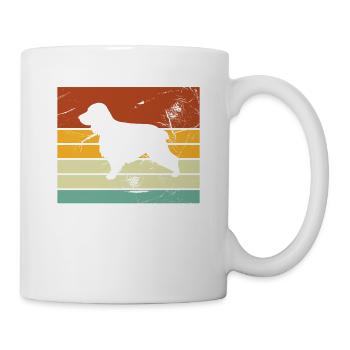 Cocker Spaniel Hund Hundeliebhaber Retro Geschenk - Tasse - Weiß - Rechts
