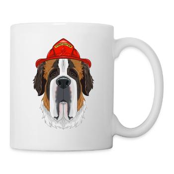 Firefighter Saint Bernard Canine Handler I - Tasse - Weiß - Rechts