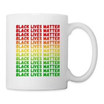 Black Lives Matter Melanin Kings Queens - Mug blanc - blanc - Droite