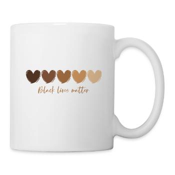 Black Lives Matter Melanin Kings Queens - Mug blanc - blanc - Droite
