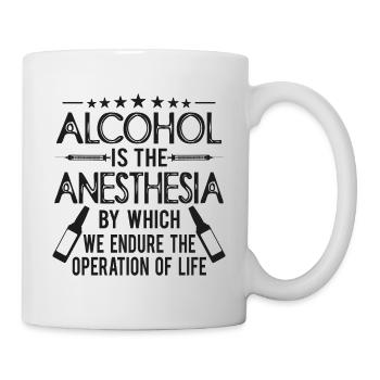 Alcohol anesthesia - Mug - white - Right