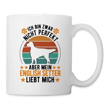 English Setter Englischer Setter - Tasse - Weiß - Rechts