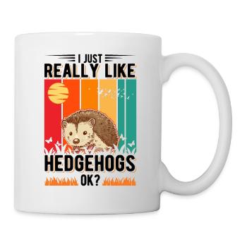 J’aime beaucoup Hedgehogs Hedgehog Spiny Organ - Mug blanc - blanc - Droite