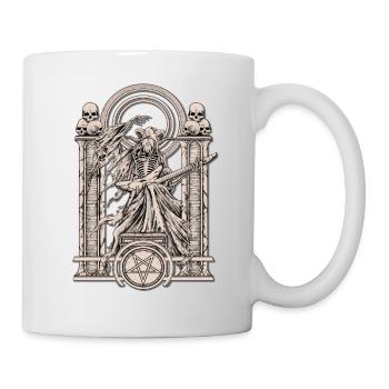 satan, devil, musician, rocker, metal fan, black, - Mug - white - Right