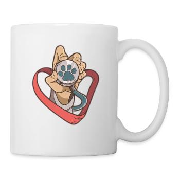 Tierarzt Student Tierarzt Haustiere - Tasse - Weiß - Rechts