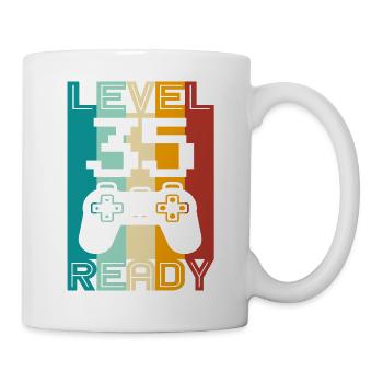 35.Geburtstag Gamer Geschenkidee Zocker 35 Jahre - Tasse - Weiß - Rechts