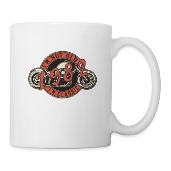 Je ne suis pas vieux, je suis classique. Légendaire depuis 1982. - Mug blanc - blanc - Droite