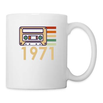 Cadeau de 51e anniversaire mars 1971 - Mug blanc - blanc - Droite