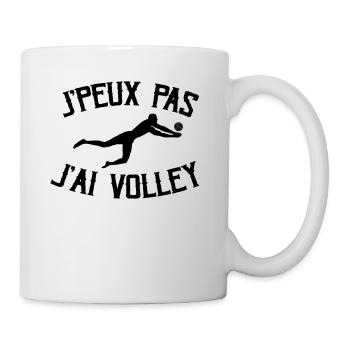 Je Peux Pas J'ai Volley - Mug blanc - blanc - Droite