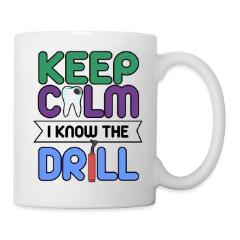 Restez calme Dentiste - Mug blanc - blanc - Droite
