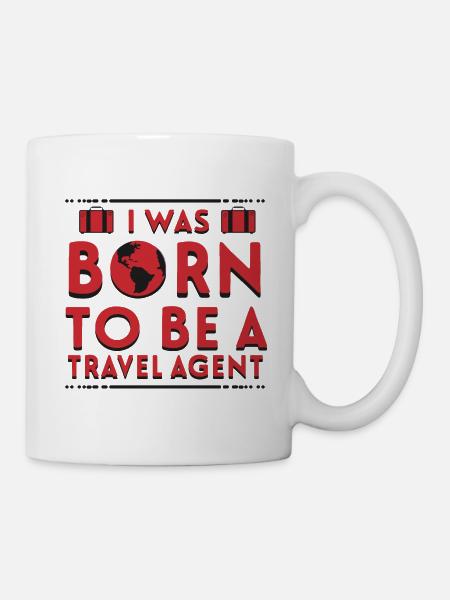 Geborenes Reisebüro - Tasse - Weiß