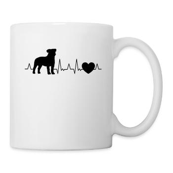 Jack Russell Terrier Heartbeat Parson Russell - Mug - white - Right