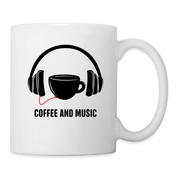Coffee & Music Headphones Coffee lovers - Tasse - Weiß - Rechts