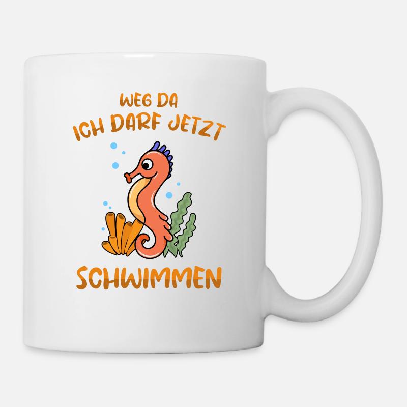 Schwimmen Seepferdchen bestanden Abzeichen - Tasse - Weiß