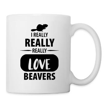 Biber - Tasse - Weiß - Rechts