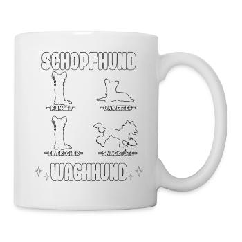 Lustiges Schopfhund Wachhund Hunde Nackthund - Tasse - Weiß - Rechts