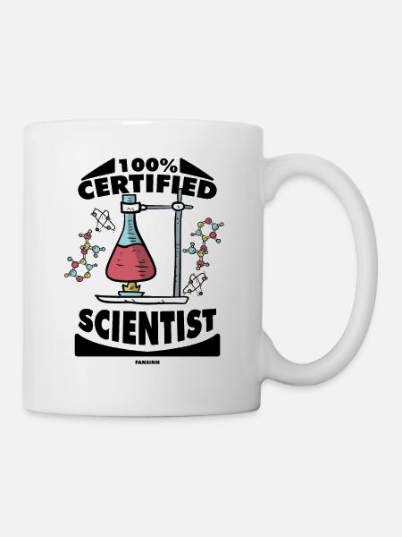 100% Certified Scientist - Tasse - Weiß
