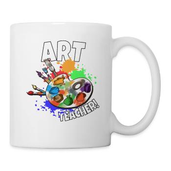 Art Teacher Art Teacher Artist Saying Brush - Mug - white - Right