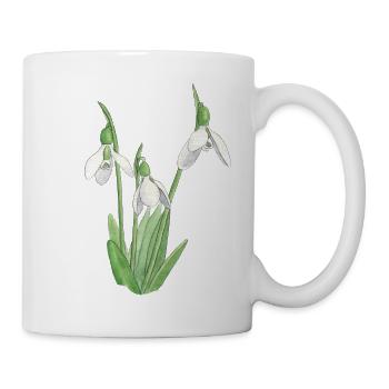 Perce-neige - Mug blanc - blanc - Droite