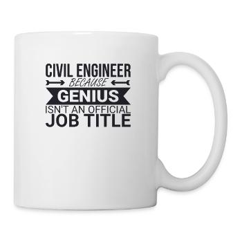 "Civil Engineer Genius | Civil Engineering" - Mug - white - Right