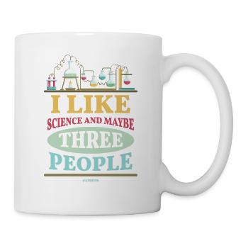 I Like Science And Maybe Three People - Mug - white - Right