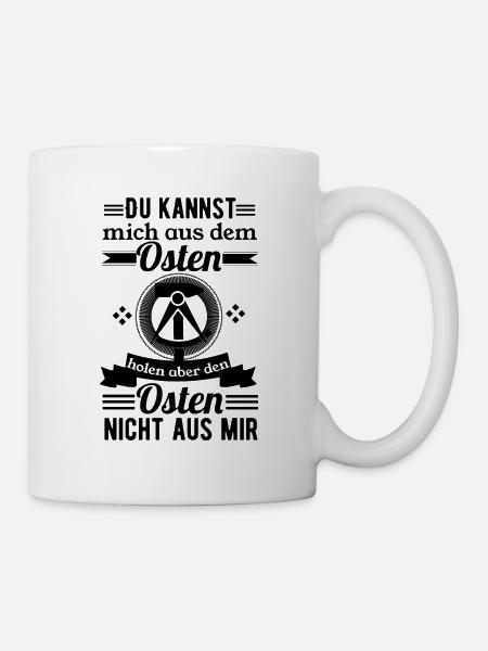 Ostdeutsch Ostalgie Stolzer Ostdeutscher DDR - Tasse - Weiß