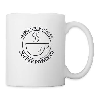 "Marketing Manager Coffee | Marketing" - Tasse - Weiß - Rechts