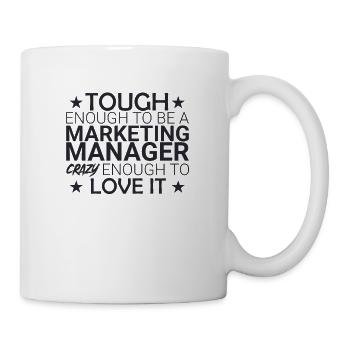 "Marketing Manager Crazy | Marketing" - Mug - white - Right