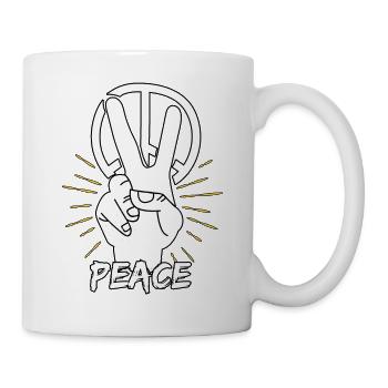 Peace Freedom Peace Gift - Mug - white - Right