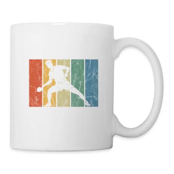 Old Schmetterhand Tischtennis Lustige Spruch Sport - Tasse - Weiß - Rechts
