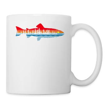 Angeln Im Freien - Fischerforellenfisch - Tasse - Weiß - Rechts