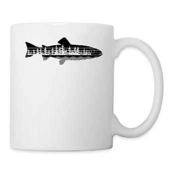 Angeln Im Freien - Fischerforellenfisch - Tasse - Weiß - Rechts