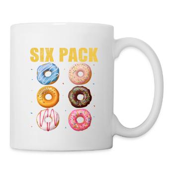Check Out My Six Pack Donuts - Tasse - Weiß - Rechts