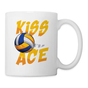 Kiss My Ace - Tasse - Weiß - Rechts
