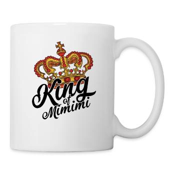 Sarkastischer König King of mimimi Statement Krone - Tasse - Weiß - Rechts